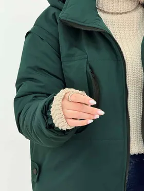 کاپشن دو منظوره سه جیب