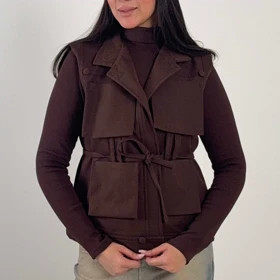 وست کتان (قهوه ای)