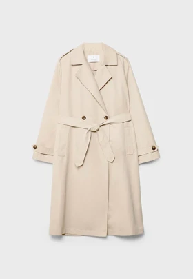 ترنچ کت استخوانی Stradivarius 221