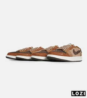 کفش کتانی مردانه و زنانه قهوه ای NIKE jordan Vodoo