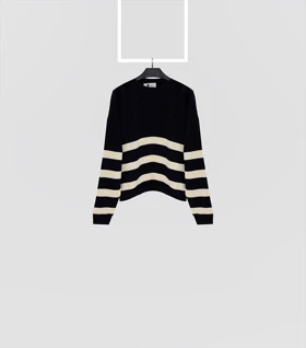 بافت Pinki 5589 در چهار رنگ (سرمه‌ای خط شیری)