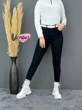 شلوار جین مشکی ساده