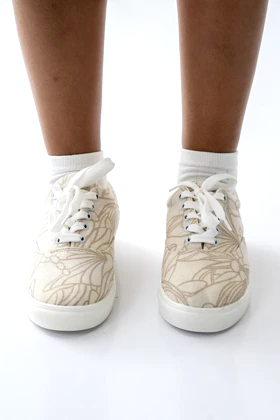 کفش ونس بندی چاپی زنانه