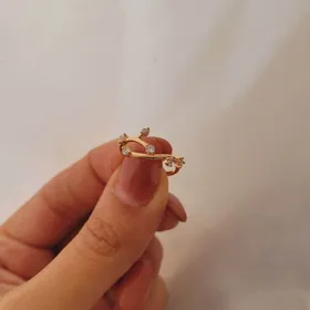 انگشتر ژوپینگ زنانه نگین‌دار طرح شاخه