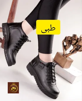 نیم بوت کتانی طبی بندی زنانه خورشید
