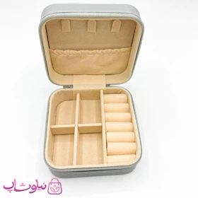 جعبه جواهرات مدل مسافرتی رنگ طوسی کد 135