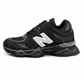 کفش کتانی مردانه مدل نیوبالانس 9060 مشکی دوخت سفید New Balance 9060