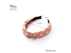تل گره دار دخترانه مدل خال‌خالی