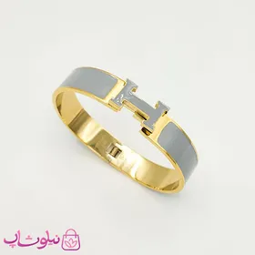 دستبند زنانه هرمس رنگ طوسی