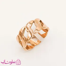 انگشتر زنانه استیل طرح کارتیه رزگلد