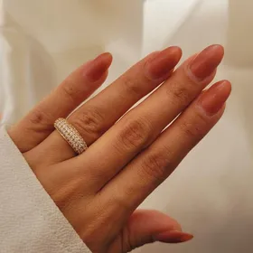 انگشتر زنانه ژوپینگ فول نگین گنبدی