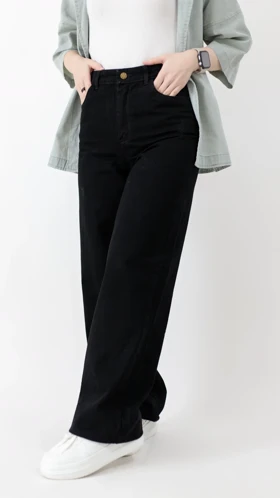 شلوار نیم بگ جین