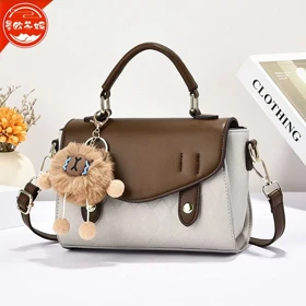 کیف دستی/دوشی زنانه وارداتی برند Acella leather مدل CS-6615 (طوسی)