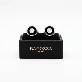 دکمه سردست لاکچری صدف زیرکونیا برند Bagozza