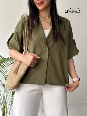 مانتو شومیزی باکسی سایه