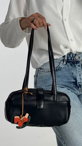کیف آویز اسبی  VALENTINO  کد 1100365 (مشکی)