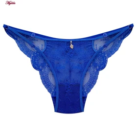 ست شورت و سوتین زنانه گیپور فانتزی نانسی آبی کد 4691-8585