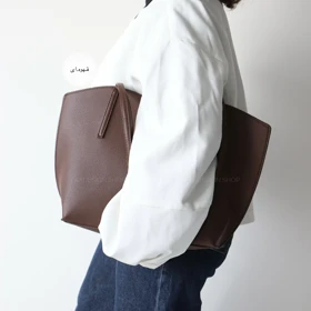 کیف زنانه بزرگ مدل تیما (قهوه ای)