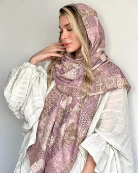 شال طلاکوب نخی