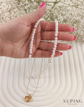 گردنبند دولاین مرواریدی ژوپینگ