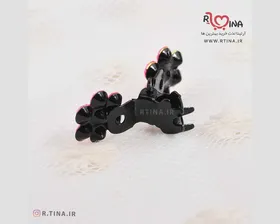 گیره مو فلزی نگین‌دار مجلسی