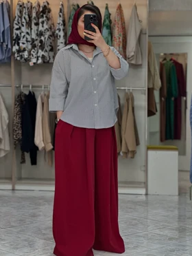 شومیز راه‌راه پاکتی