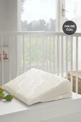 بالش ضد رفلاکس نوزاد Yataş Mini مدل Milky ویسکوز - سفید