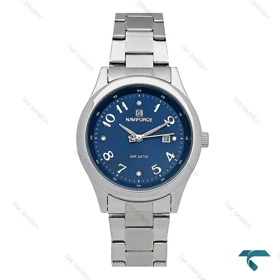 ساعت مچی زنانه نیوی فورس NF5059 سیلور صفحه سرمه ای NaviForce-7759-L