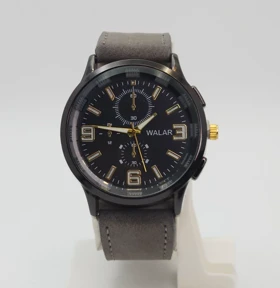 ساعت مچی مردانه والار Walar WG0239 با موتور کوارتز و سبک 3موتوره (طوسی)