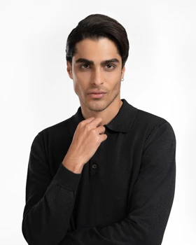 پلیور بافت مردانه سه دکمه کد 900/23