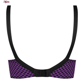 سوتین زنانه گلستان مدل بدون فنر حصیری بنفش کد 4651