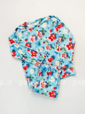 ست بلوز و شلوار مخمل طرح گل