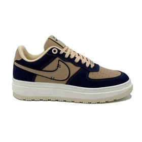 کتانی اسپرت مردانه مدل نایک ایرفورس Nike رنگ سرمه‌ای کرم 51213