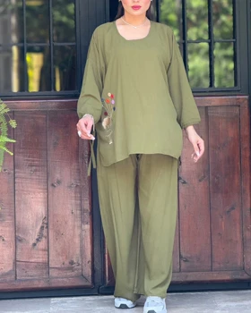 بلوز شلوار طرح بالون 2039 (سبز لجنی)