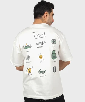 تیشرت لش Travel سفید 1601