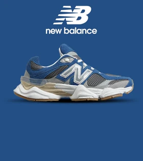 کفش کتانی مردانه و زنانه آبی طوسی NEW BALANCE 9060 مدل 7313