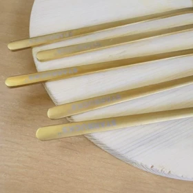 قاشق چای خوری طلایی طرح استارباکس /mj78