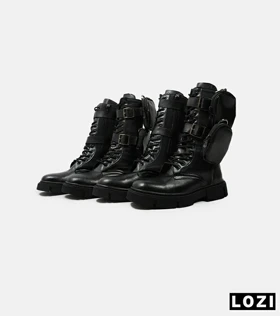 بوت مردانه بگ دار مشکی ZARA مدل 5010