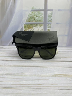 عینک آفتابی پرسول مدل PO3243/S فریم استات و کائوچو، عدسی شیشه‌ای UV400 با وضوح دید فوق‌العاده