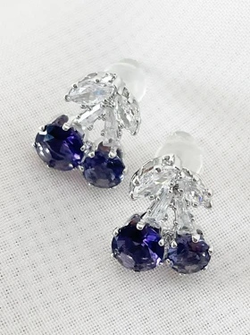 گوشواره کریستال گیلاس