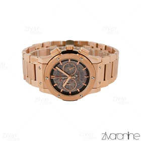 ساعت هابلوت مردانه کلاسیک فیوژن سه موتوره رزگلد صفحه اسکلتون 105101