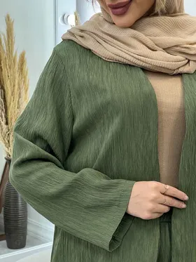 ست مانتو و شلوار جلو باز