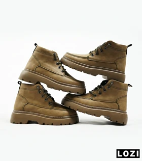 نیم بوت چرمی مردانه سبز Timberland