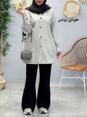 3379-مانتو کتان مرداس