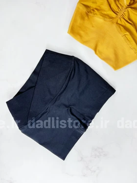 شورتک ورزشی سیملس پشت چروک کمر هفت