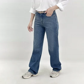 شلوار جین نیم بگ 1008496