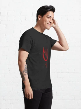 تیشرت کلاسیک ارباب حلقه ها | تیشرت Lord Of The Rings طرح Red Symbol of Sauron کد 114730