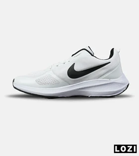 کفش کتانی مردانه و زنانه سفید مشکی Nike guide 10 مدل 4027