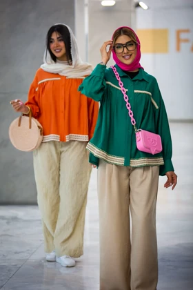 مانتو کرسپو سینه چین خرجکار کنفی