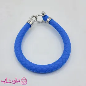 دستبند امگا رابر آبی مردانه زنانه کیفیت مستر